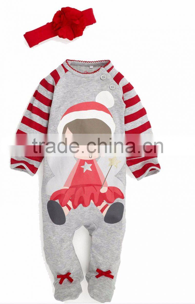 2016 new unisex christmas baby jumpsuit children winter