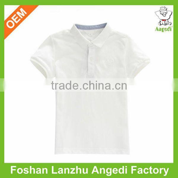 2017 Custom summer range children clothing Custom boys pique POLO shirt in solid colors children tops