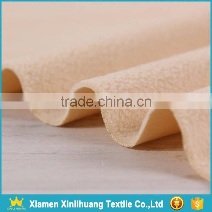 High Quality 300gsm 100% Polyester Orange Polar Fleece Fabric for Sale