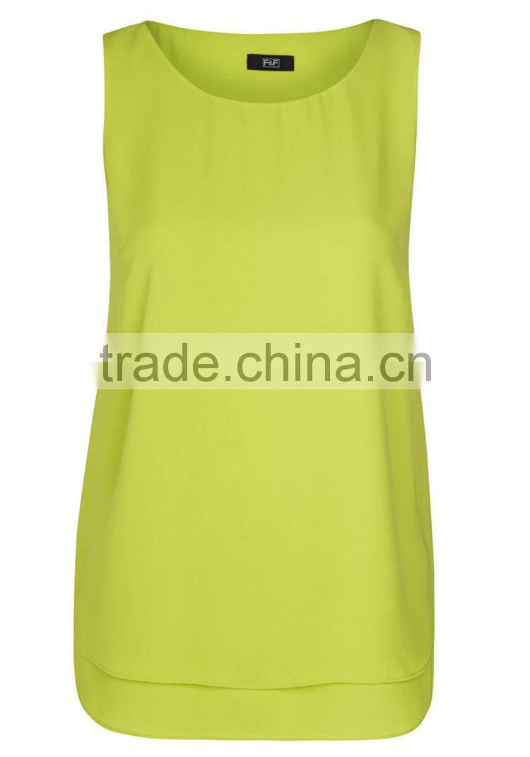 Plus size design Double Layer Swing Vest cheap tank tops