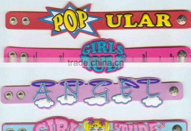 2016 Fantasy children wristband, Funny design PVC bracelet, fans souvenir promotional items 2016,