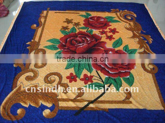 polyester gold fleece blanket