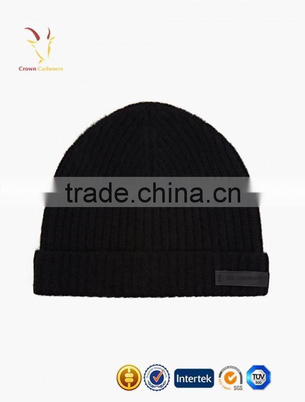 Black Color New ArrivaL Cashmere Knitted Winter Hats