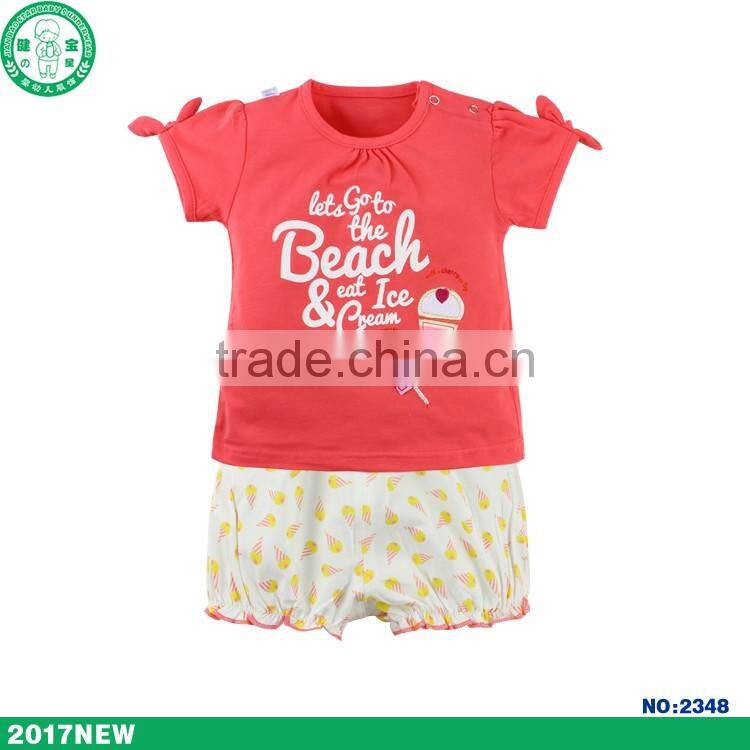 infant and toddler Girls summer cotton clothing sets
