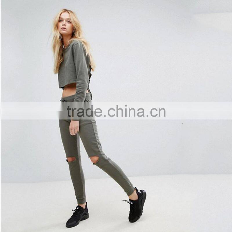 Sports pants female spring and autumn small feet Korean version pants Harlan pencil pants were thin casual long sweatpants