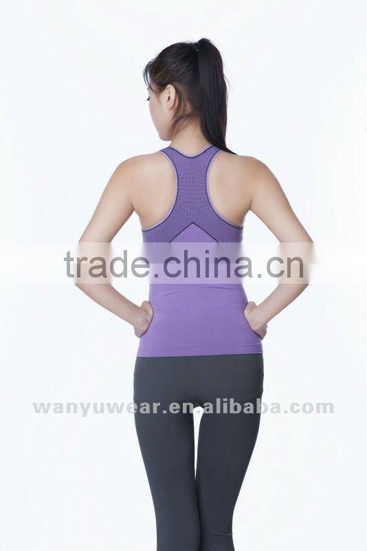Seamless women sport tank top
