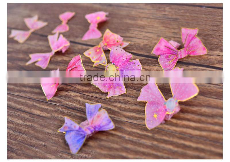 Die-cut different shape sticker PVC / PET sticker cheap gold stamp sticker