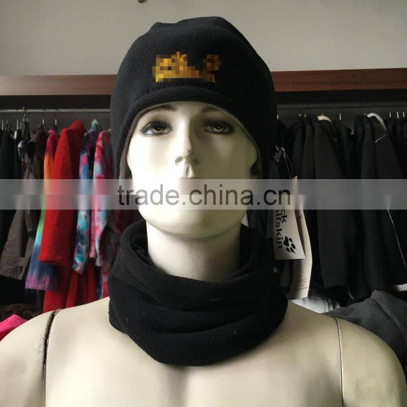 knitting machine polar fleece headband/neck warmer/beanie hat