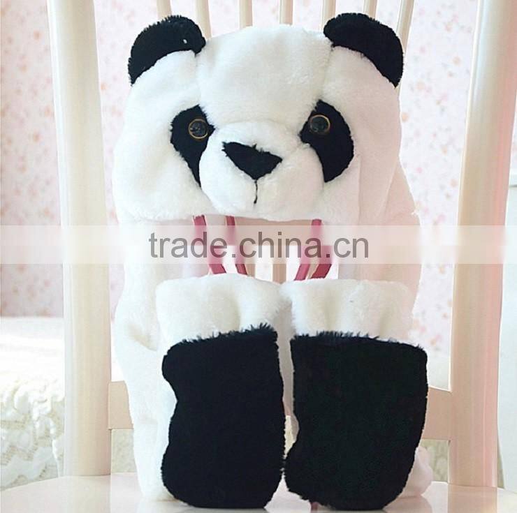 newest style customized soft plush animal hat for winter
