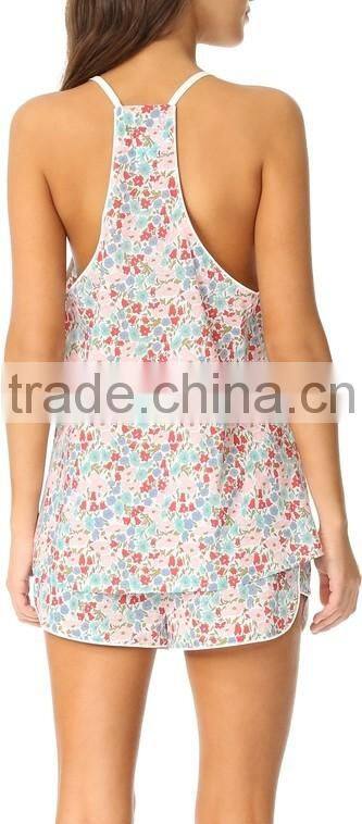 2017 Hot Sale Sexy New Design Ladies Nightgown Women sleeveless Pajamas