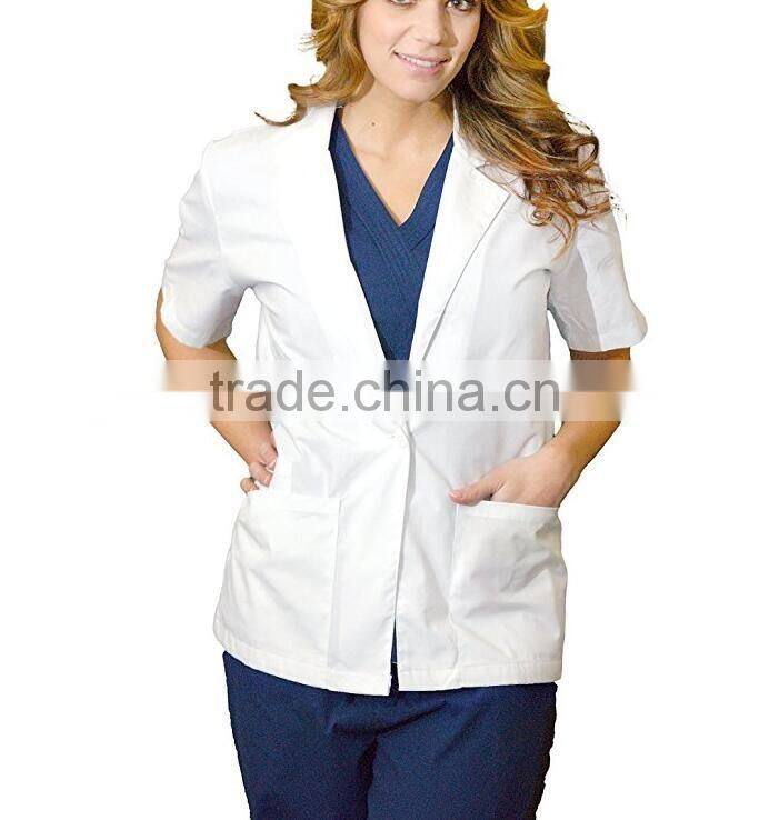 Hospital unifrom designer doctor coats button up wholesale lab coat