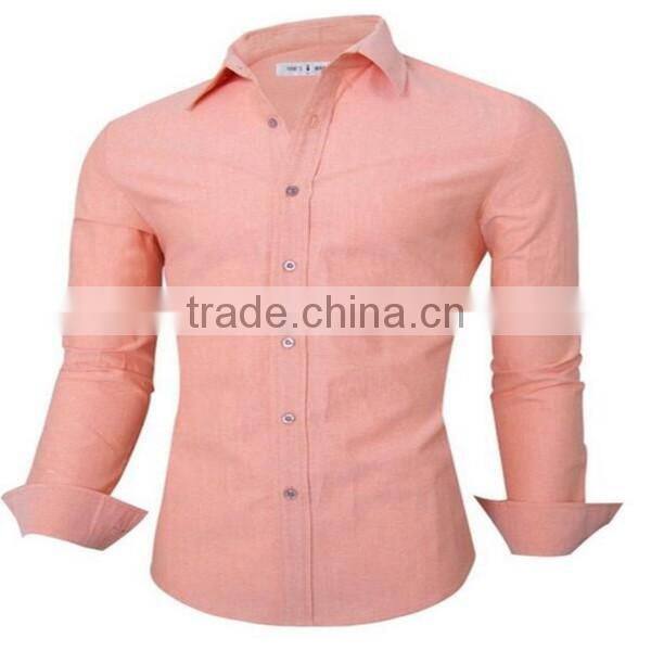 2016 new wholesale Plain Oxford Cotton Button Down custom mens casual dress shirts