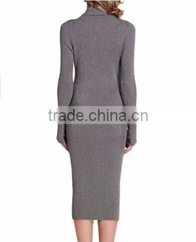 2017 Latest Long Designs Girls Sweater Dress