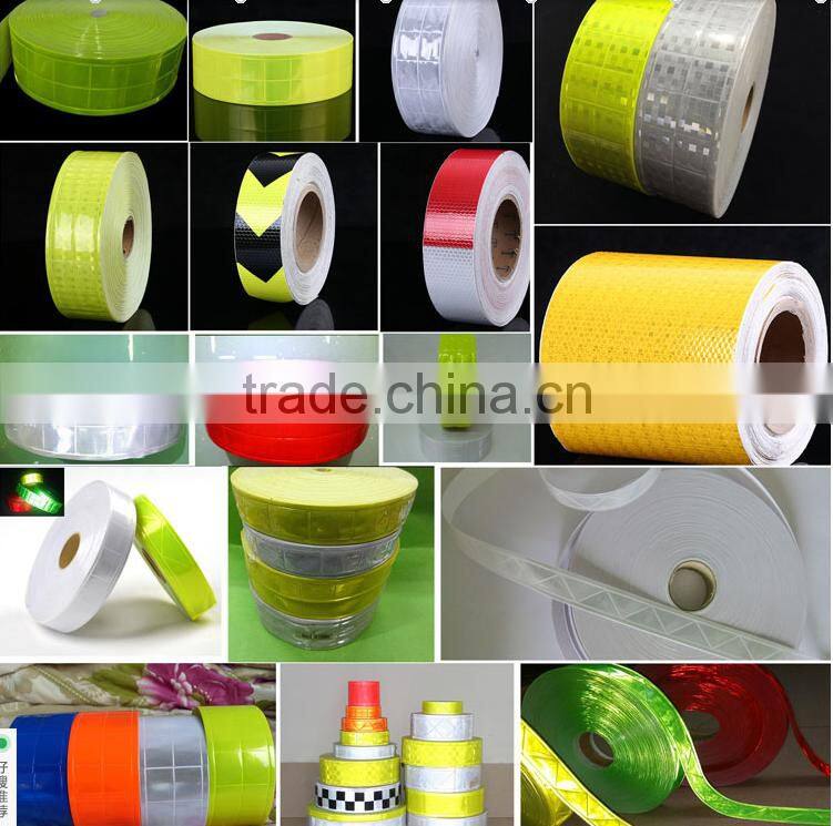 High prismatic reflective pvc tape / PVC crystal reflective tape / warning reflective tape pvc