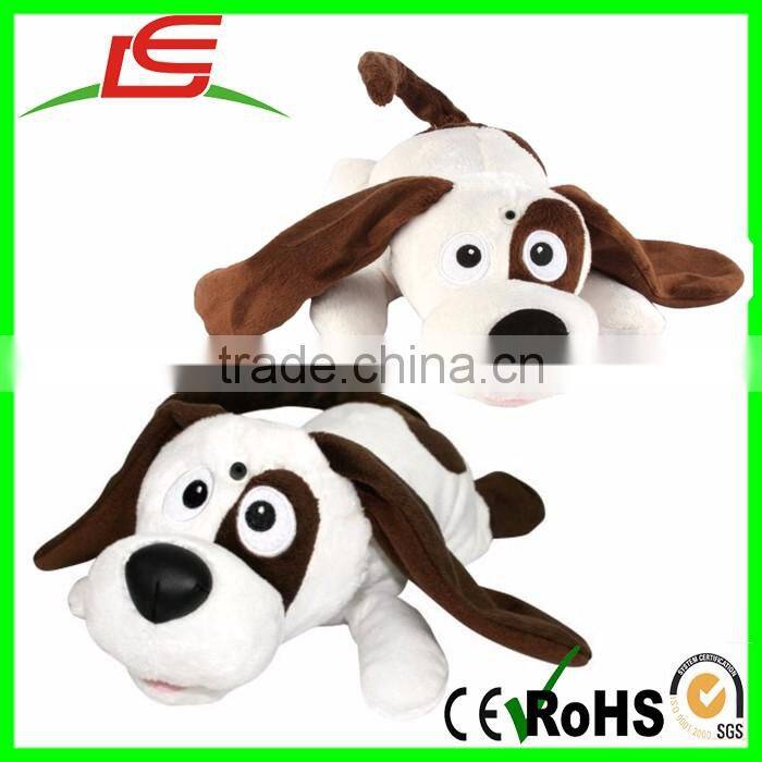Wholesale Chuckle Laughing Spotted Activated Puppy Dog Plush Stuff
