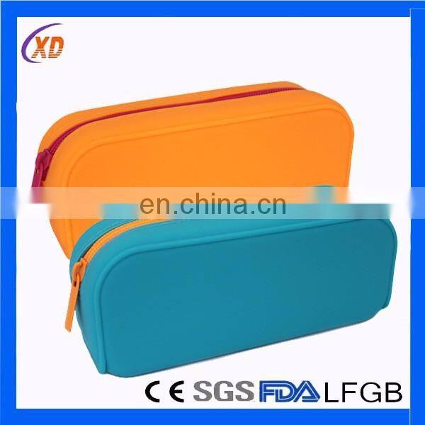 Fashion Customized Women Silicone Purse Metal Zipper bag