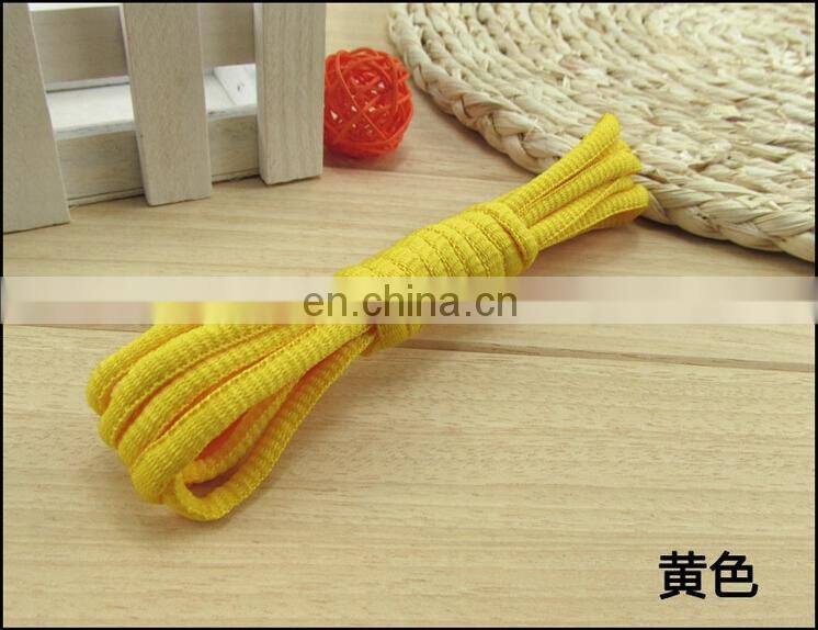 Strong fashinable 5mm polyester round shoelace