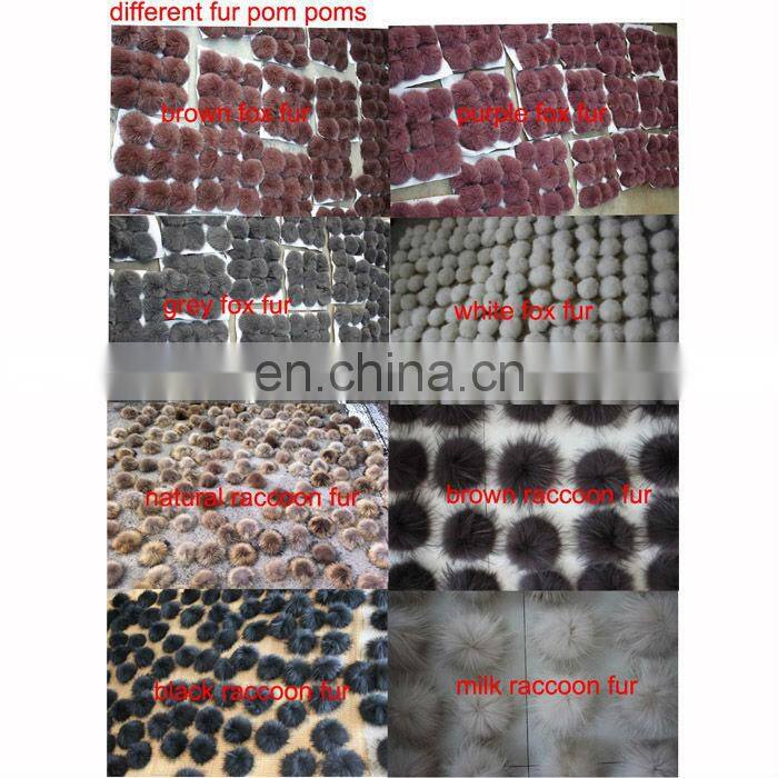 Hot sale natural 11cm raccoon fur ball