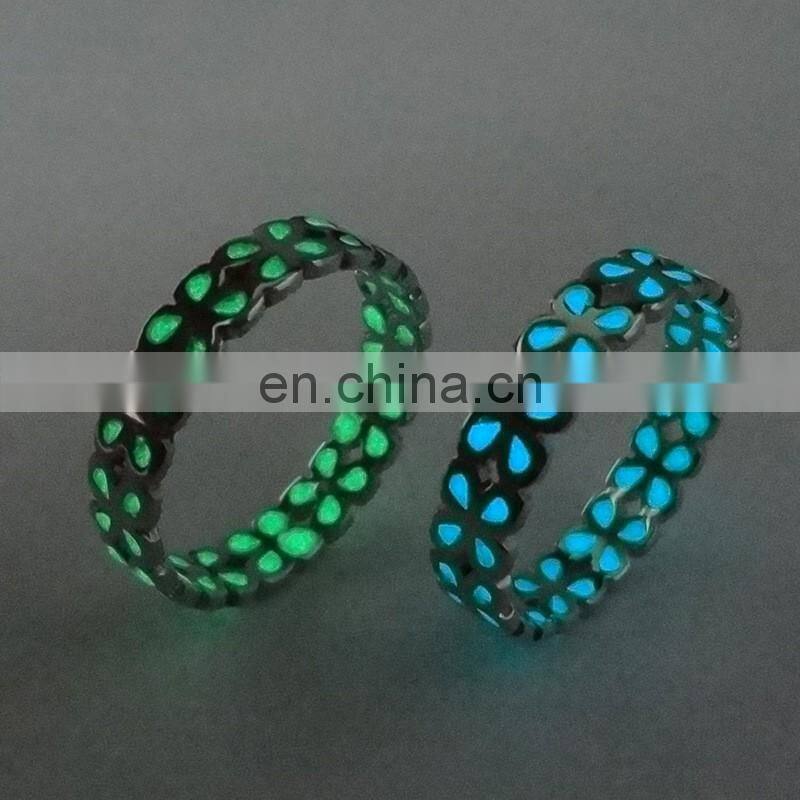Luck Hollow Out Glow in the Dark Ring Luminous Ring For Men Women