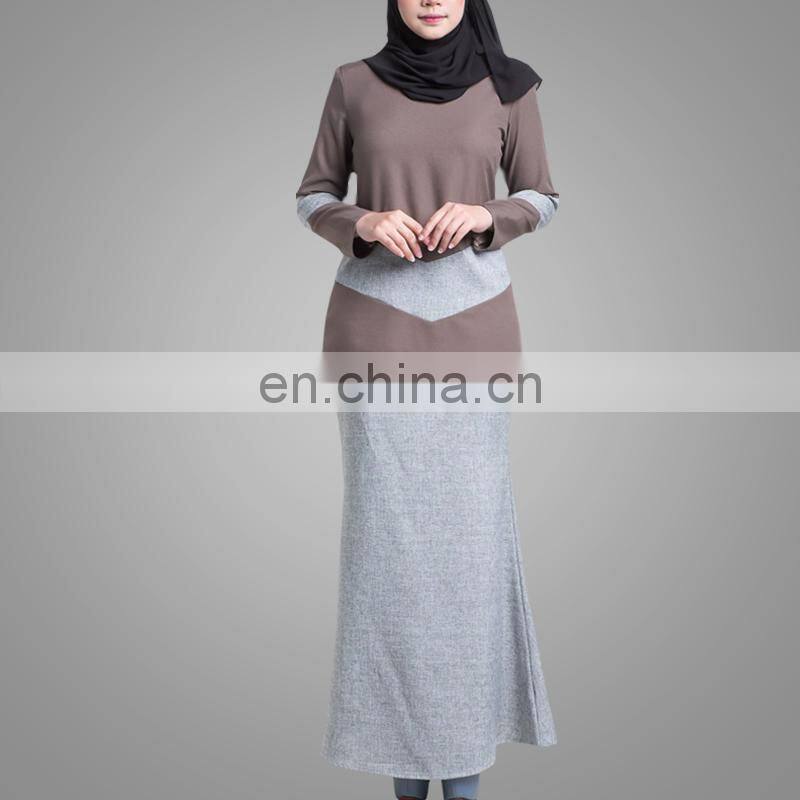 New Fashion Design Simple Style Baju Kurung Pelum Modern Abaya Wholesale In Malaysia Muslim Women Clothing