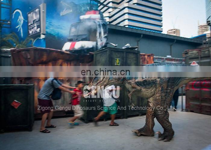 Realistic Hidden Legs Barney The Dinosaur Costume