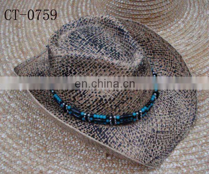 Painted Straw Cowboy Hat