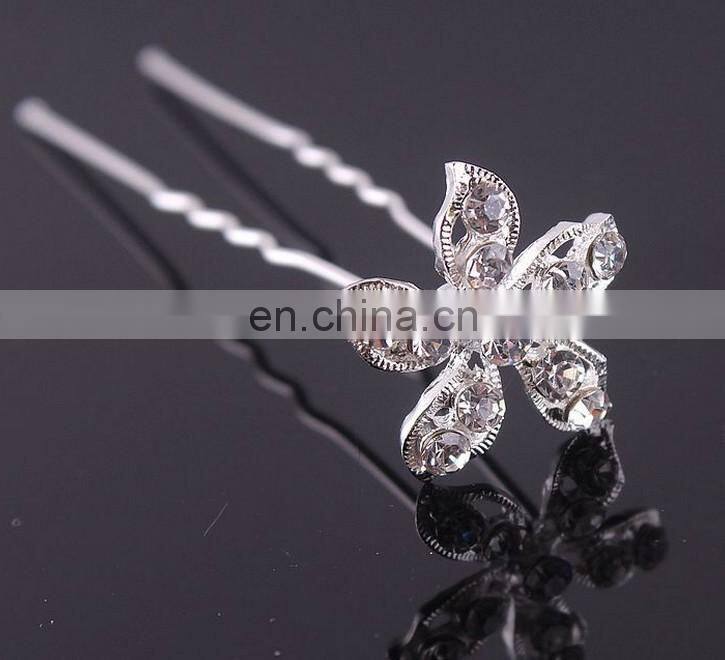 Factory wholesale silver five star hair pins