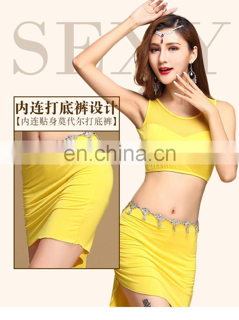 Q-6060 Modal new design japan belly dance skirt