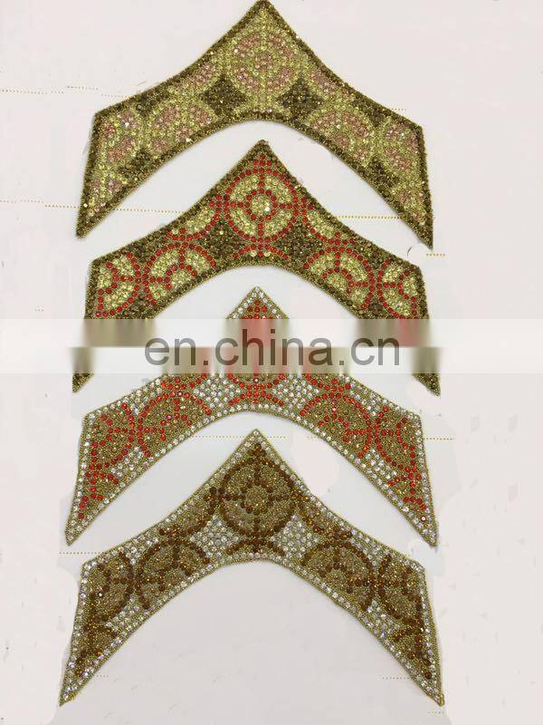 Fashion women shoe upper decorative hot fix rhinestone