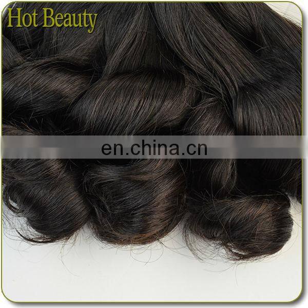 Natural Color 7A Spring Curl Virgin Funmi Hair Bouncy Curl