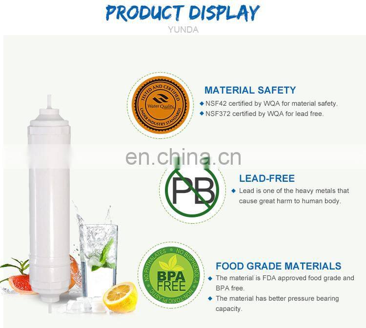 high quality NSF inline activated post carbon filter cartridge