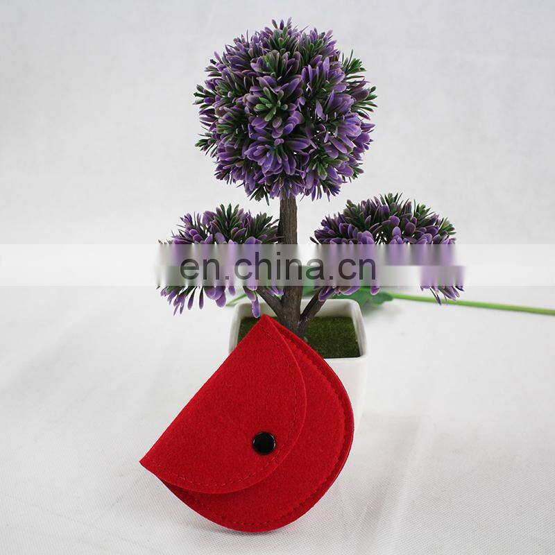 China Wholesale mini felt purses for women 2018 handbag for coin