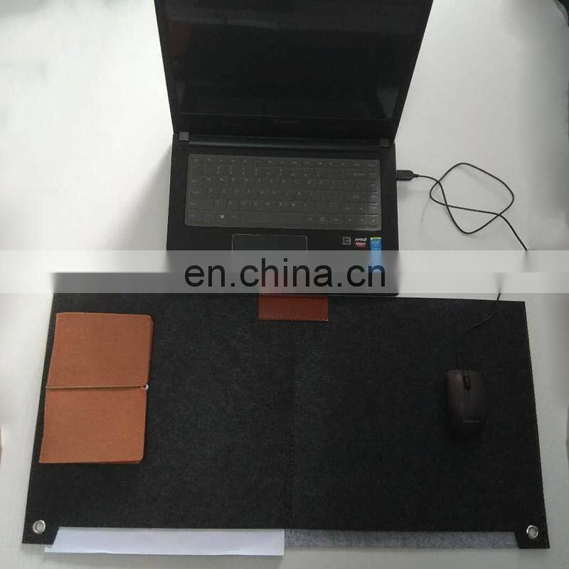 double layers printable felt desk carpet mouse pad