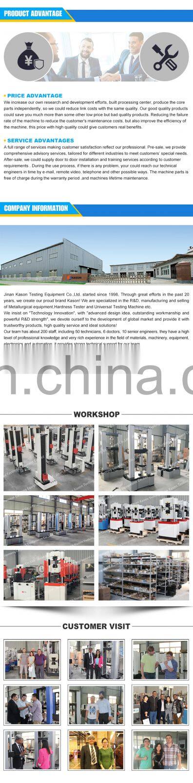 WE-600D 600KN 60 Ton Digital Display Hydraulic Universal Testing Machine