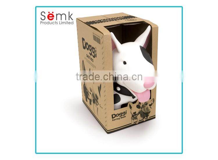 New arrivals christmas gift dog shape money saving storage box