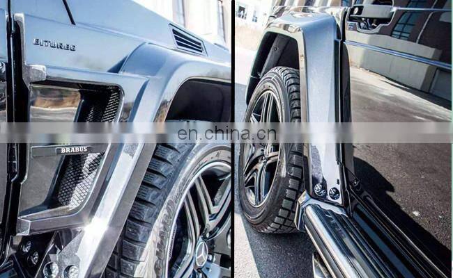 G500 W463 body kits fit for MB G-CLASS W463 G500/ G55/ G63 to G800 body kits B-style G800 wide body kits PU w463 wide kit
