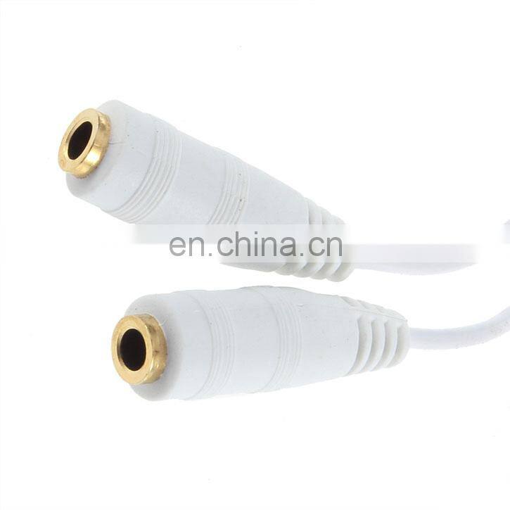 3.5mm Earphone Cable Adapter Headphone Splitter Cable Adapter Jack Male to 2 Female