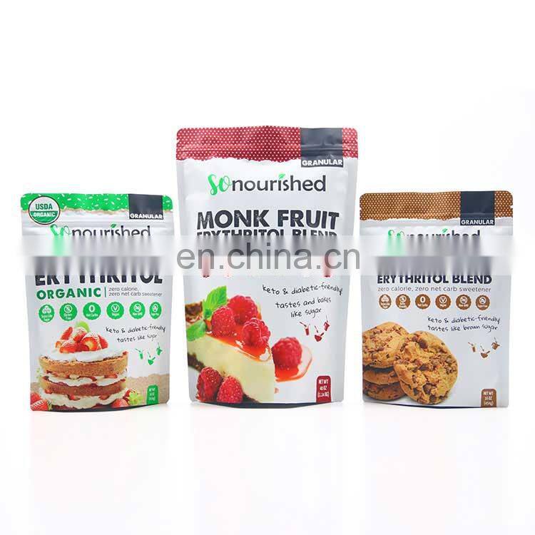 High Level Custom Printed Snack Aluminum Foil Dry Fruit Food Packaging Bag with Zipper