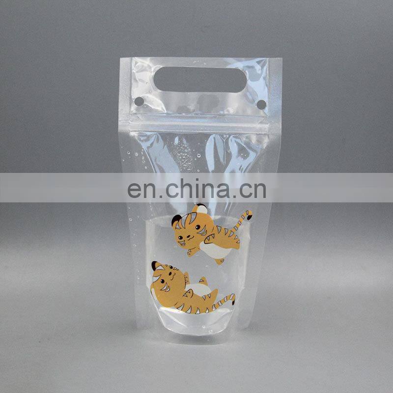 Custom made clear plastic opp poly food packaging bag with hanger hole