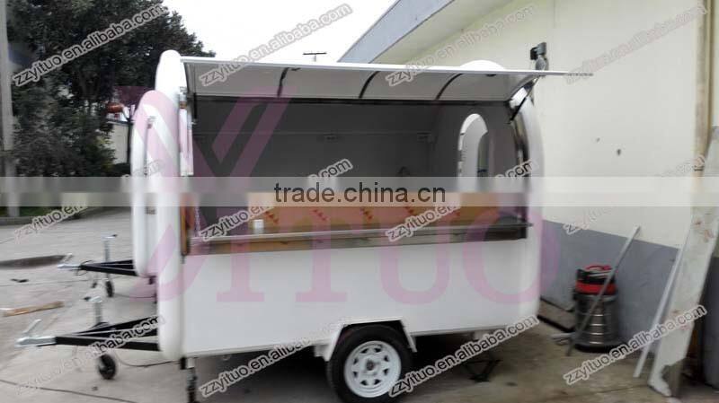 Fried ice cream cart trailer/ ice pan machine cart trailer/ cold ice plate cart trailer