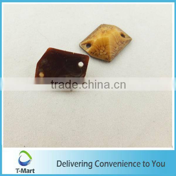 blingbling resin matrial flatback sew on stone good reputation