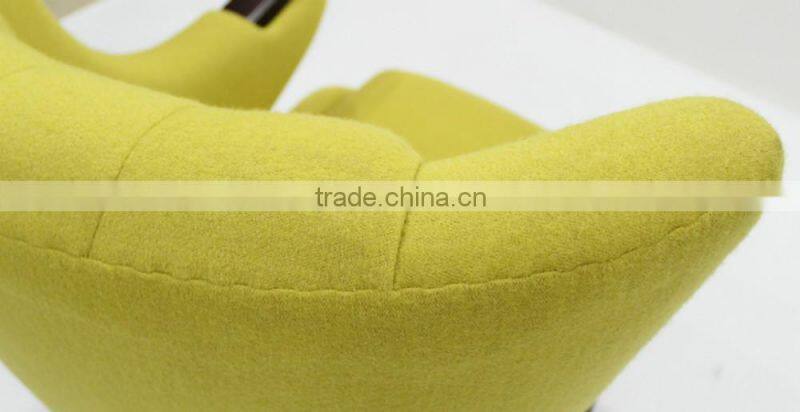 replica classic fiberglass material cashmere Hans J. Wegner PP19 The Teddy Bear Chair with ottoman