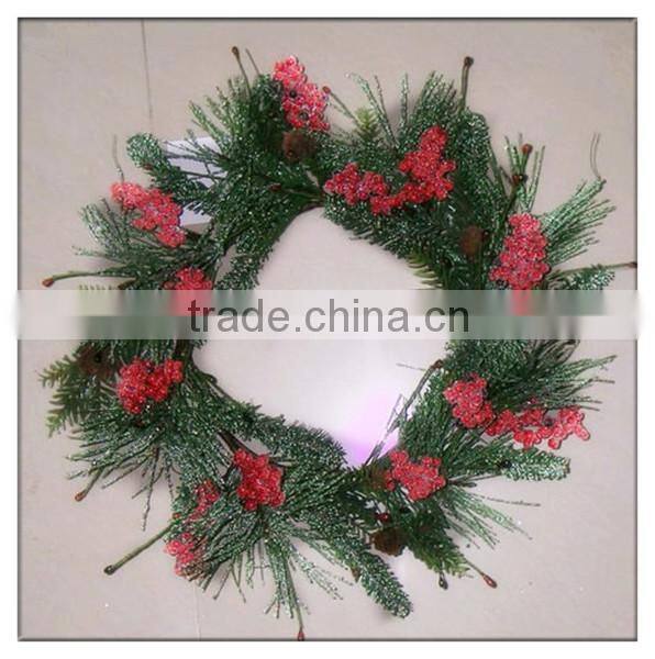 2015 New Design 120cm Artificial Christmas Gift Xmas Wreath WITH Three Sets