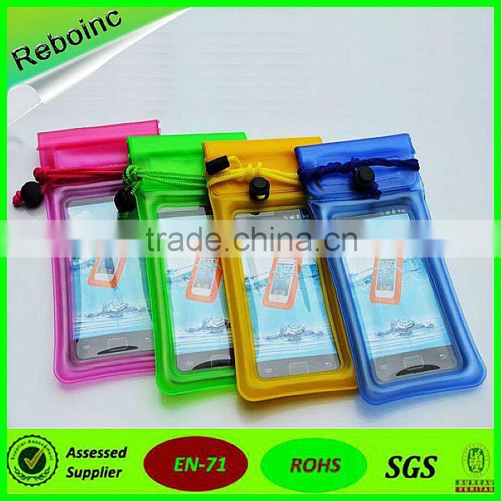 Cheap PVC Mobile Phone /Cell Phone Waterproof Bag For iphone 5-6 Inches