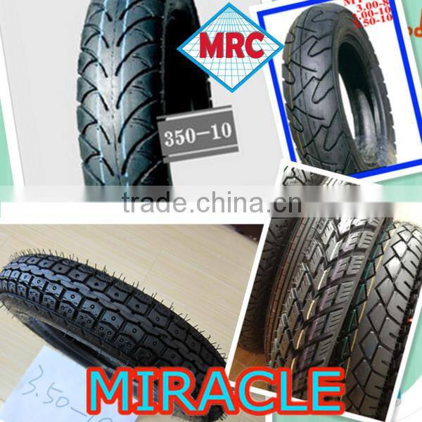MRC brand high speed tricycle tyre motorcycle tire small rubber scooter tyre 3.50-10 TT TL