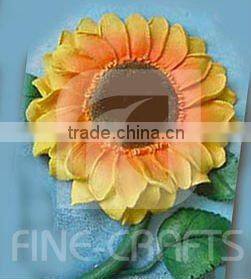 Polyresin flower wall plaque