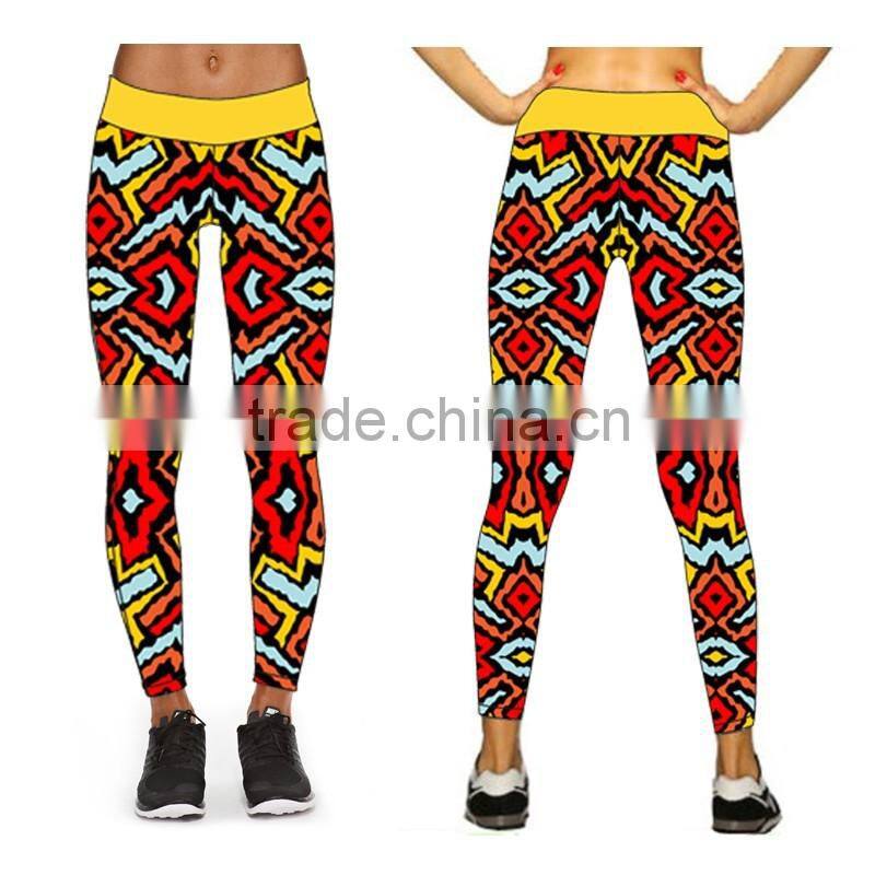 (Factory/low MOQ) Performance Activewear Printed Yoga Leggings