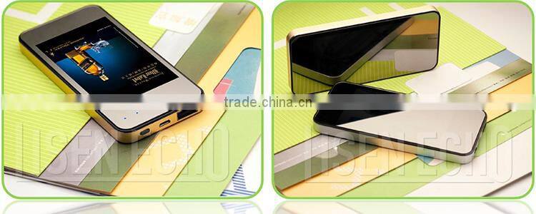 Fashionable ultra-thin mirror panel USB li-polymer battery bank power