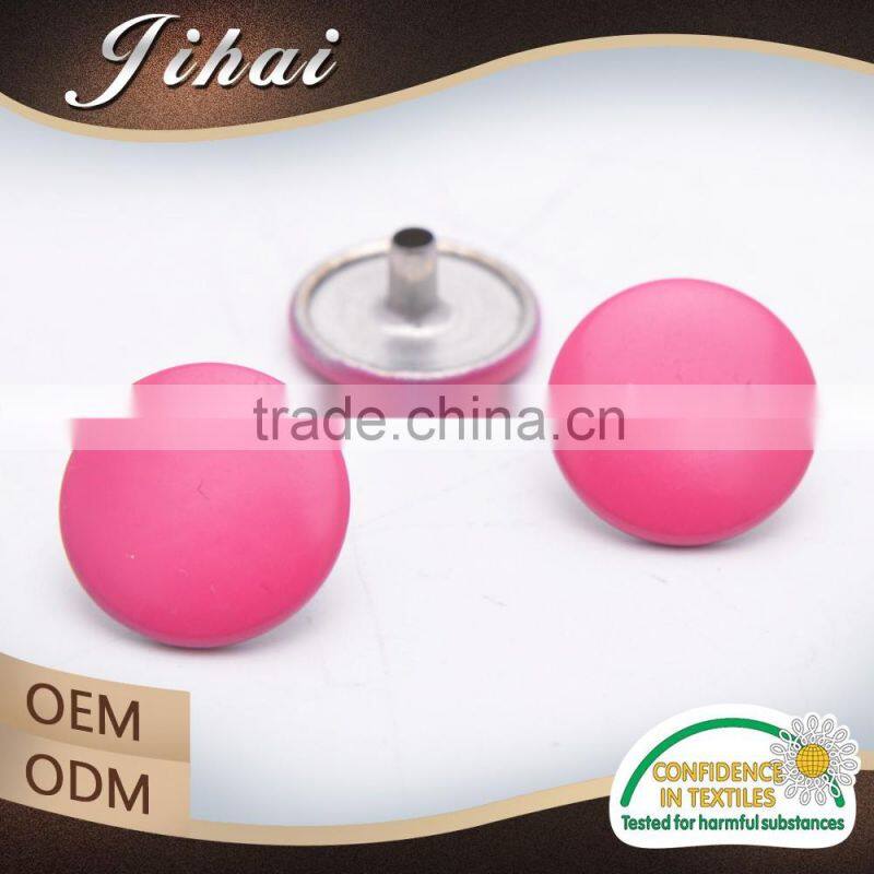 New Product Coats Printed Buttons Custom Metal Jacket Snap Button