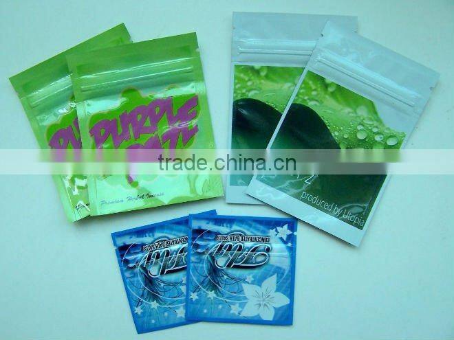 black herbal incense bag small zipper pouch diverse designs